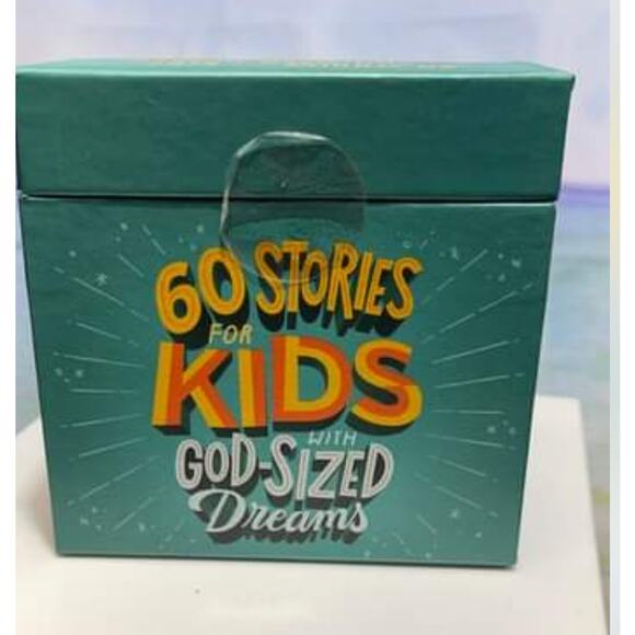 60 Stories for Kids God Sized Dreams courage faith creativity ambition Hard Box - Picture 1 of 5
